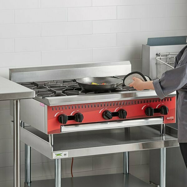 Avantco Chef Series CAG-R-6-36 36in 6 Burner Gas Countertop Range - 150000 BTU 177CAGR636